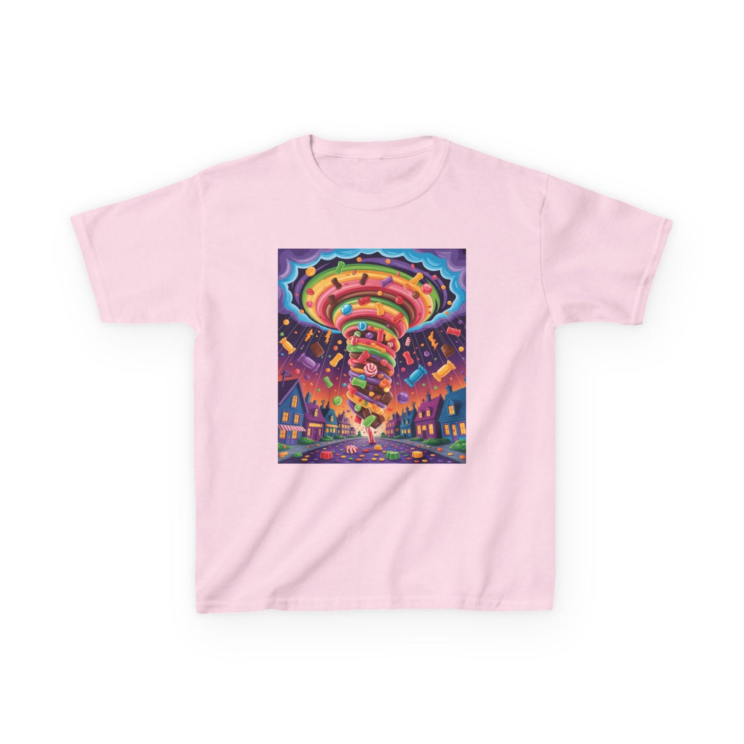 Vibrant Kids Tee, Colorful Carousel Design, Fun T-Shirt for Birthday Celebrations, Playdate Attire, Seasonal Gifts