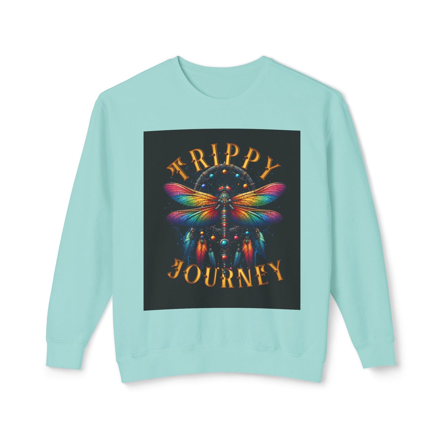 Trippy Journey Sweatshirt, Psychedelic Crewneck, Boho Fashion, Unisex Gift, Fun Layering Top, Festival Wear