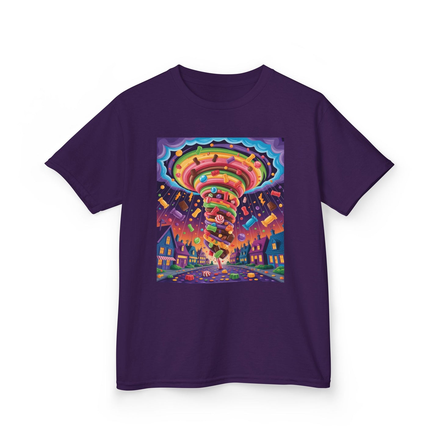 Vibrant Kids Tee, Colorful Carousel Design, Fun T-Shirt for Birthday Celebrations, Playdate Attire, Seasonal Gifts
