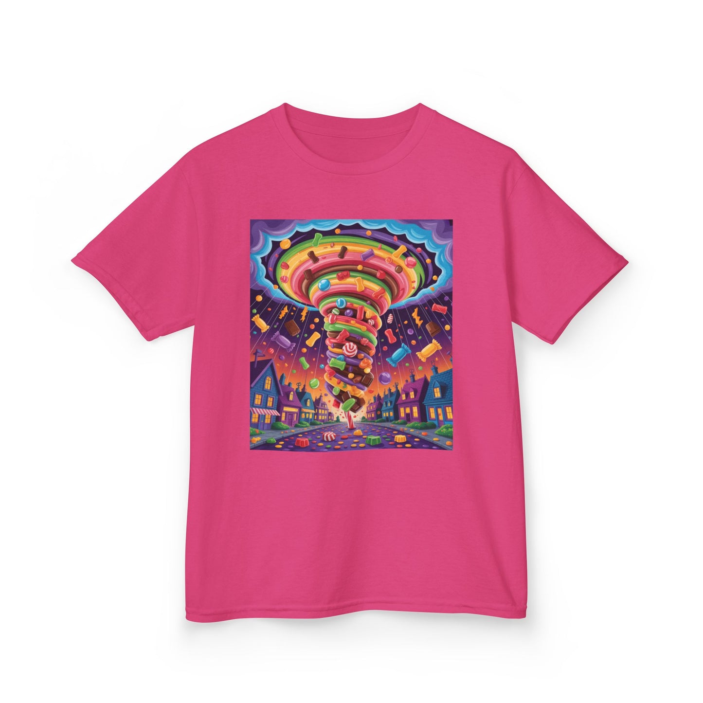 Vibrant Kids Tee, Colorful Carousel Design, Fun T-Shirt for Birthday Celebrations, Playdate Attire, Seasonal Gifts