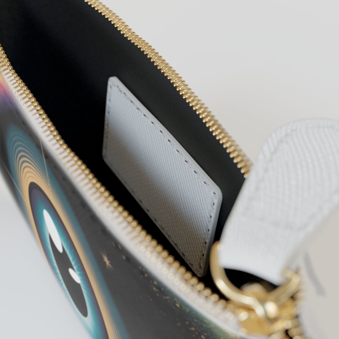 Cosmic Mini Clutch Bag, Galaxy Pouch, Trendy Accessory, Night Out Clutch, Space Lover Gift, Stylish Makeup Organizer