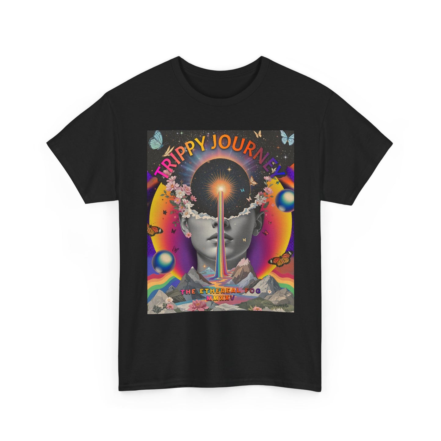 Trippy Astrology Tee, Music Festival Shirt, Celestial Graphic T-Shirt, Unisex Cotton Top, Vibrant Design Apparel