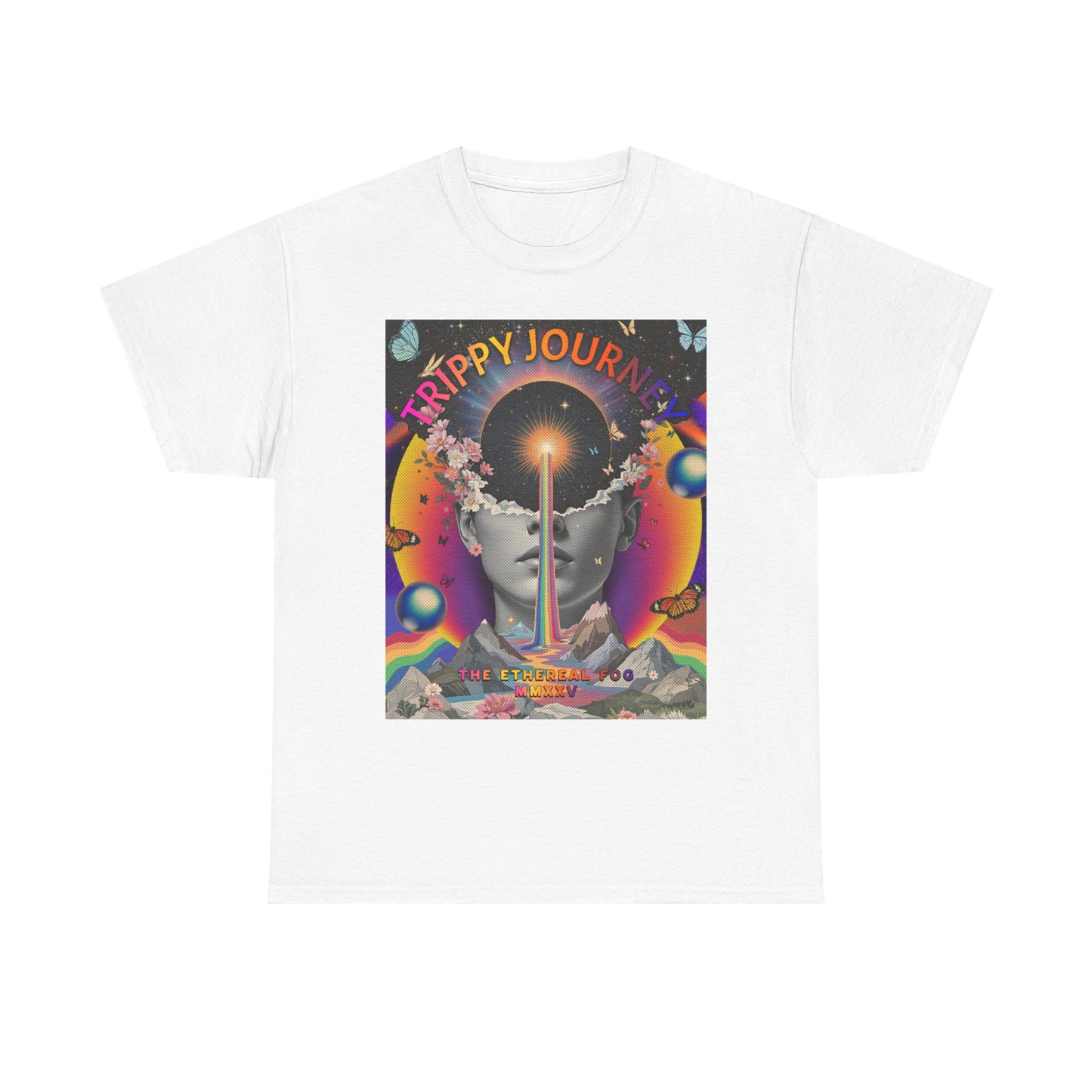 Trippy Astrology Tee, Music Festival Shirt, Celestial Graphic T-Shirt, Unisex Cotton Top, Vibrant Design Apparel