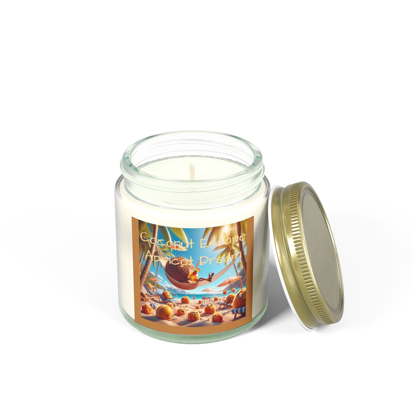 Scented Candles, Coconut Apricot Wax (4oz, 9oz)