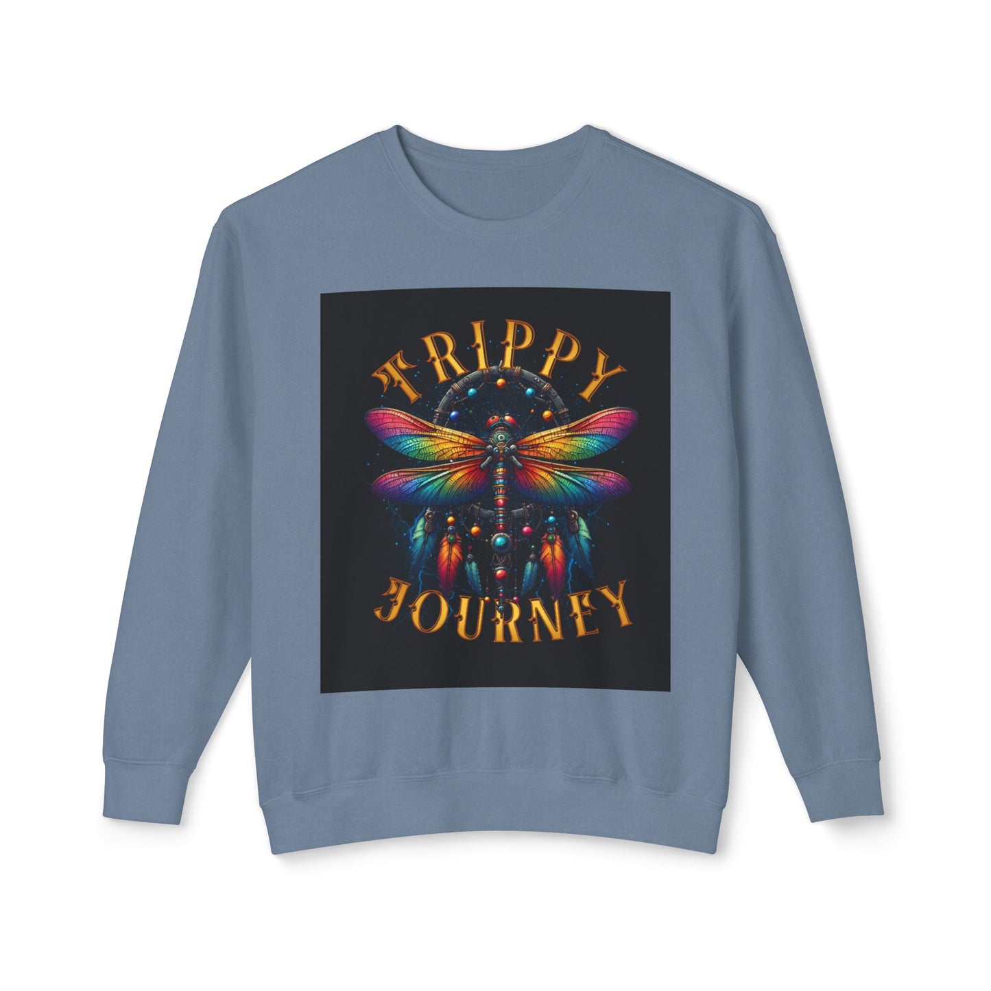 Trippy Journey Sweatshirt, Psychedelic Crewneck, Boho Fashion, Unisex Gift, Fun Layering Top, Festival Wear