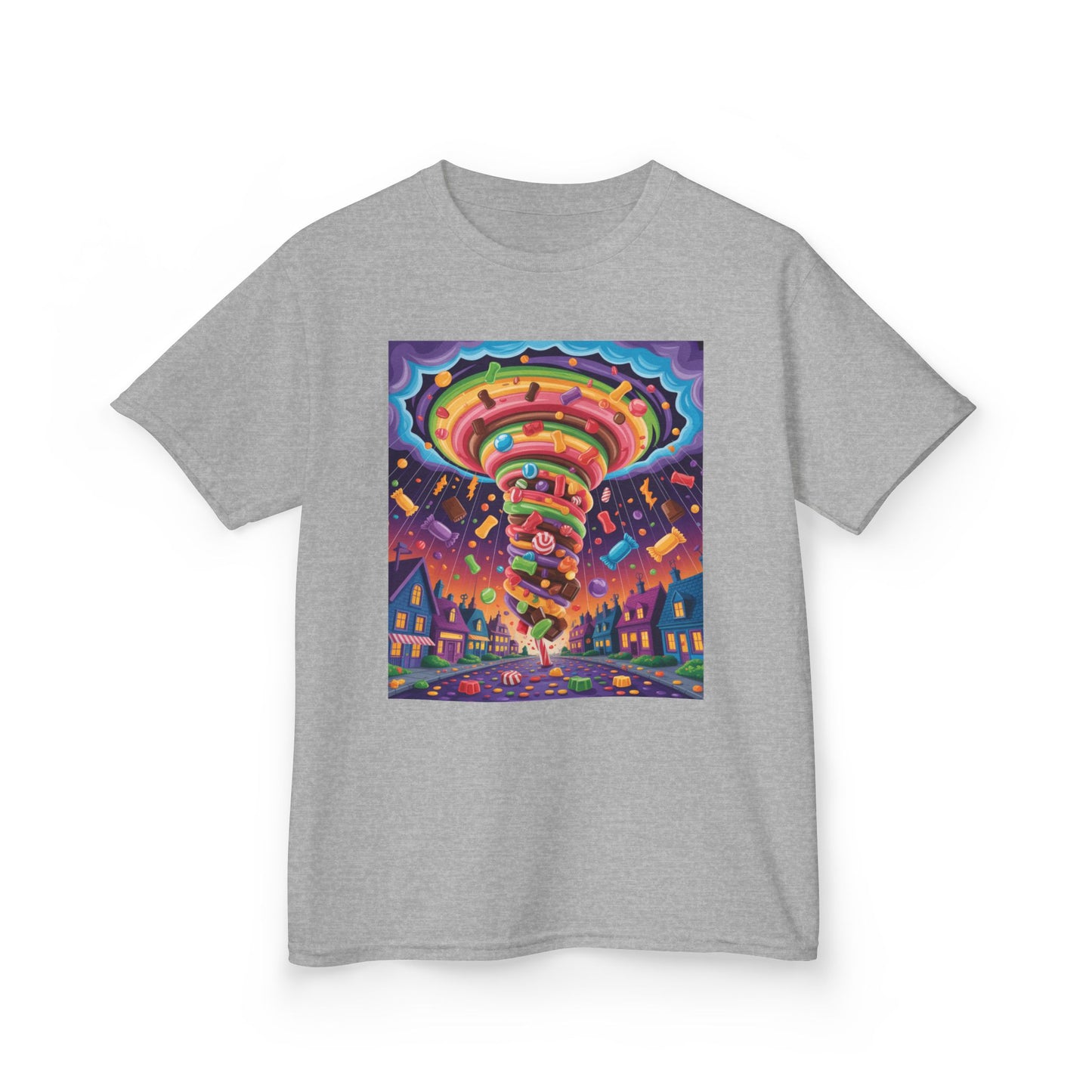 Vibrant Kids Tee, Colorful Carousel Design, Fun T-Shirt for Birthday Celebrations, Playdate Attire, Seasonal Gifts