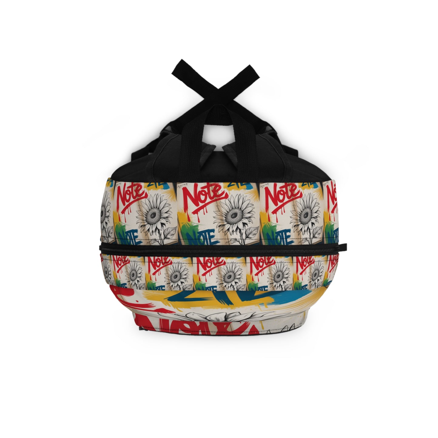 Vibrant Graffiti Floral Backpack | Stylish School Bag, Flower Backpack, Graffiti Art, Trendy Rucksack, Unique Gift for Students