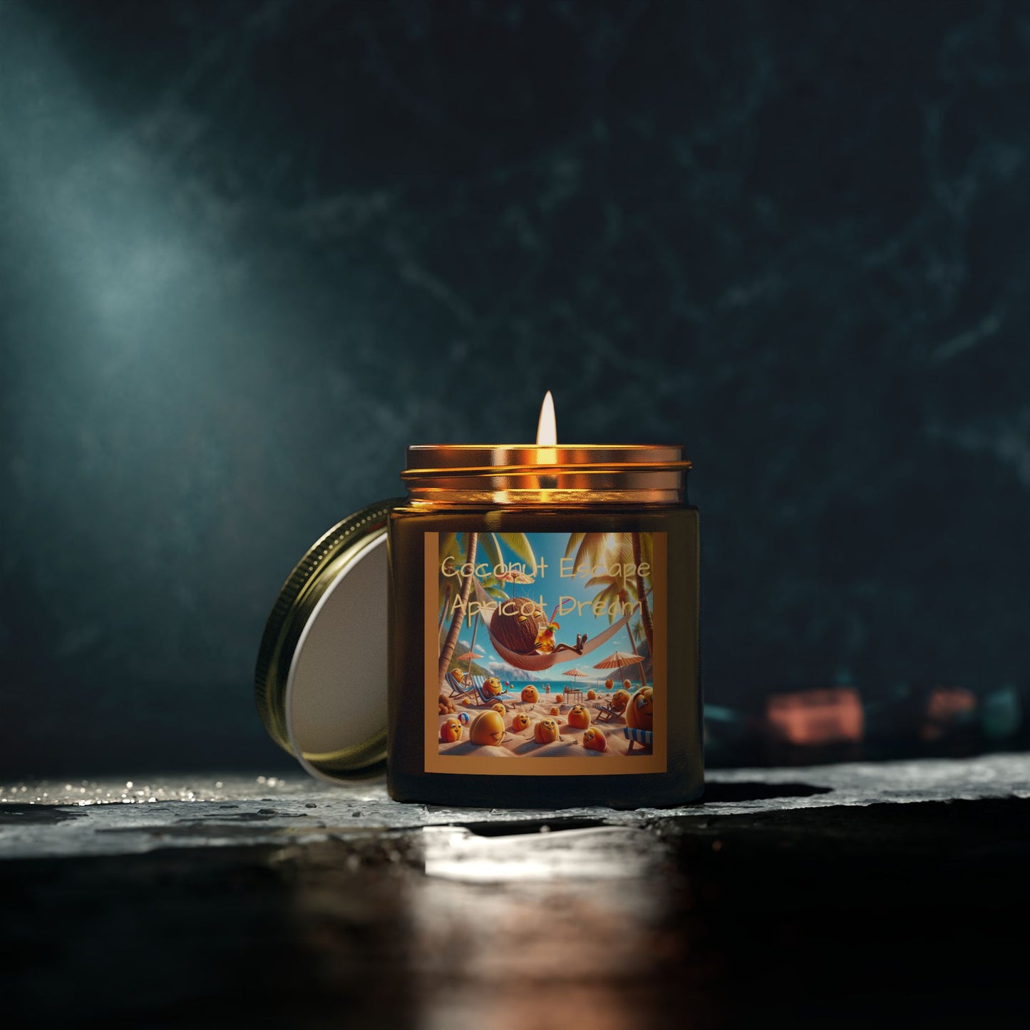 Scented Candles, Coconut Apricot Wax (4oz, 9oz)