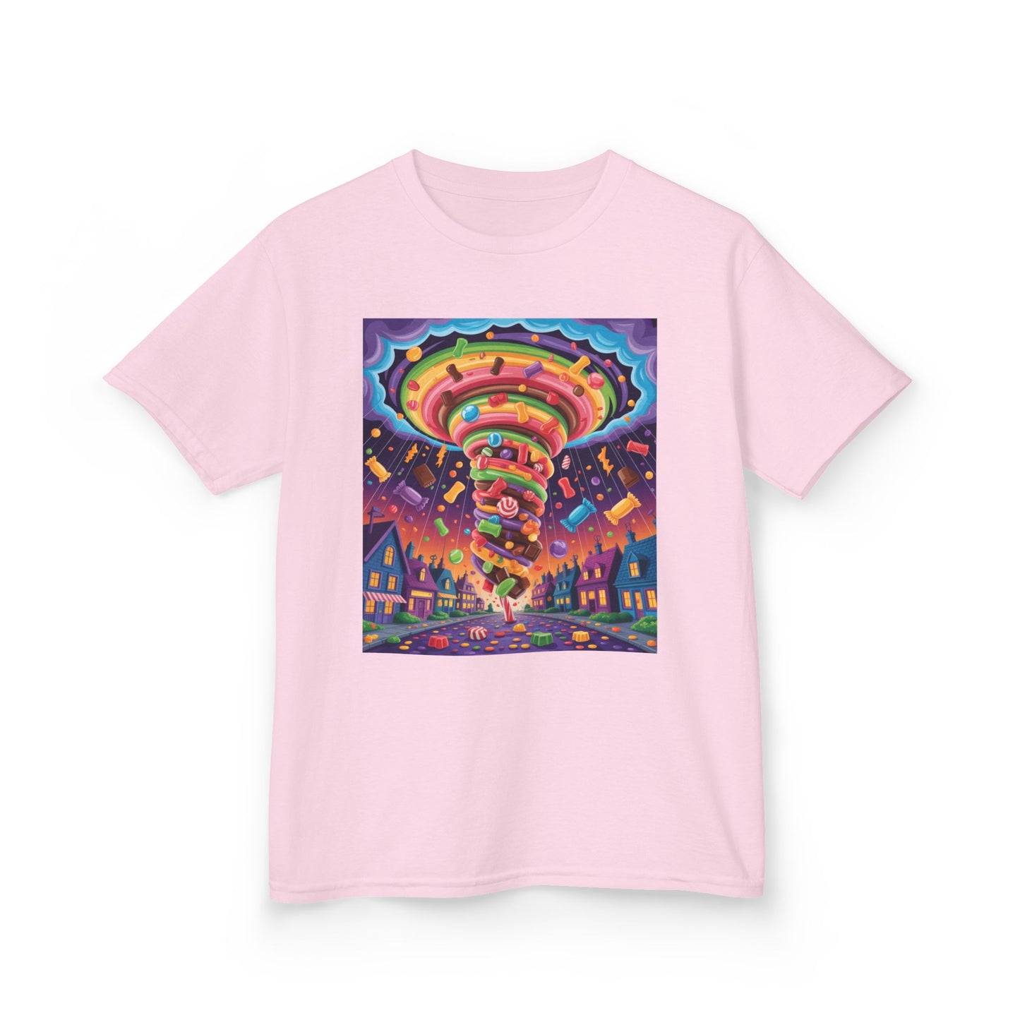 Vibrant Kids Tee, Colorful Carousel Design, Fun T-Shirt for Birthday Celebrations, Playdate Attire, Seasonal Gifts