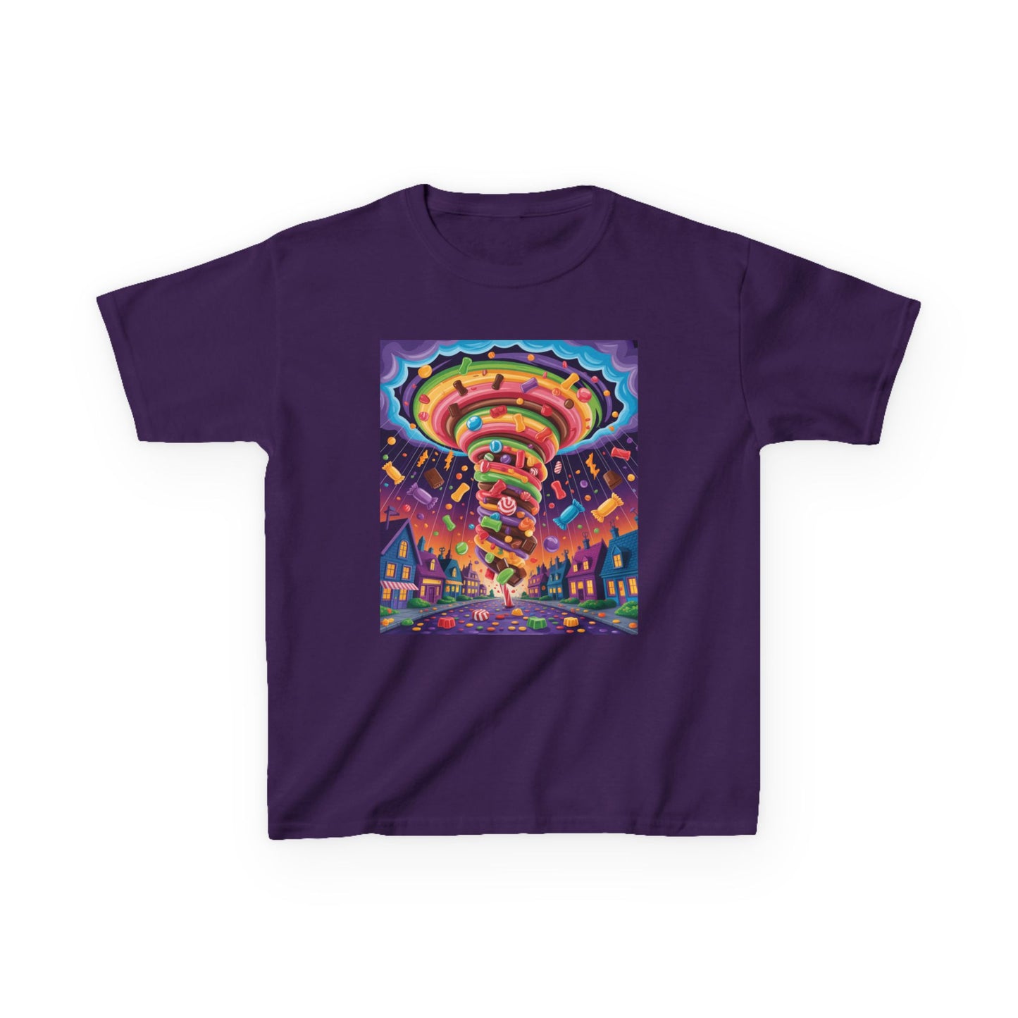 Vibrant Kids Tee, Colorful Carousel Design, Fun T-Shirt for Birthday Celebrations, Playdate Attire, Seasonal Gifts