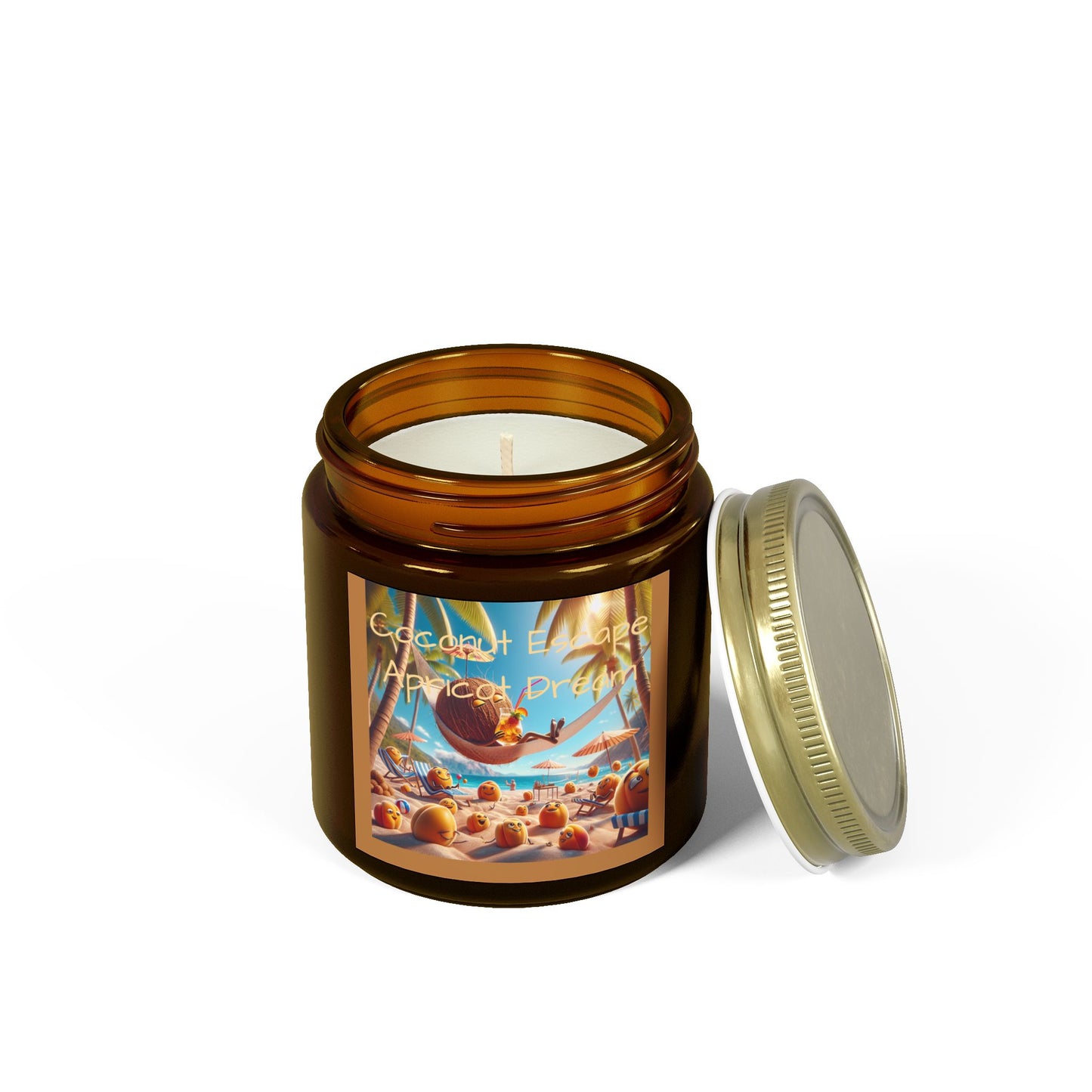 Scented Candles, Coconut Apricot Wax (4oz, 9oz)