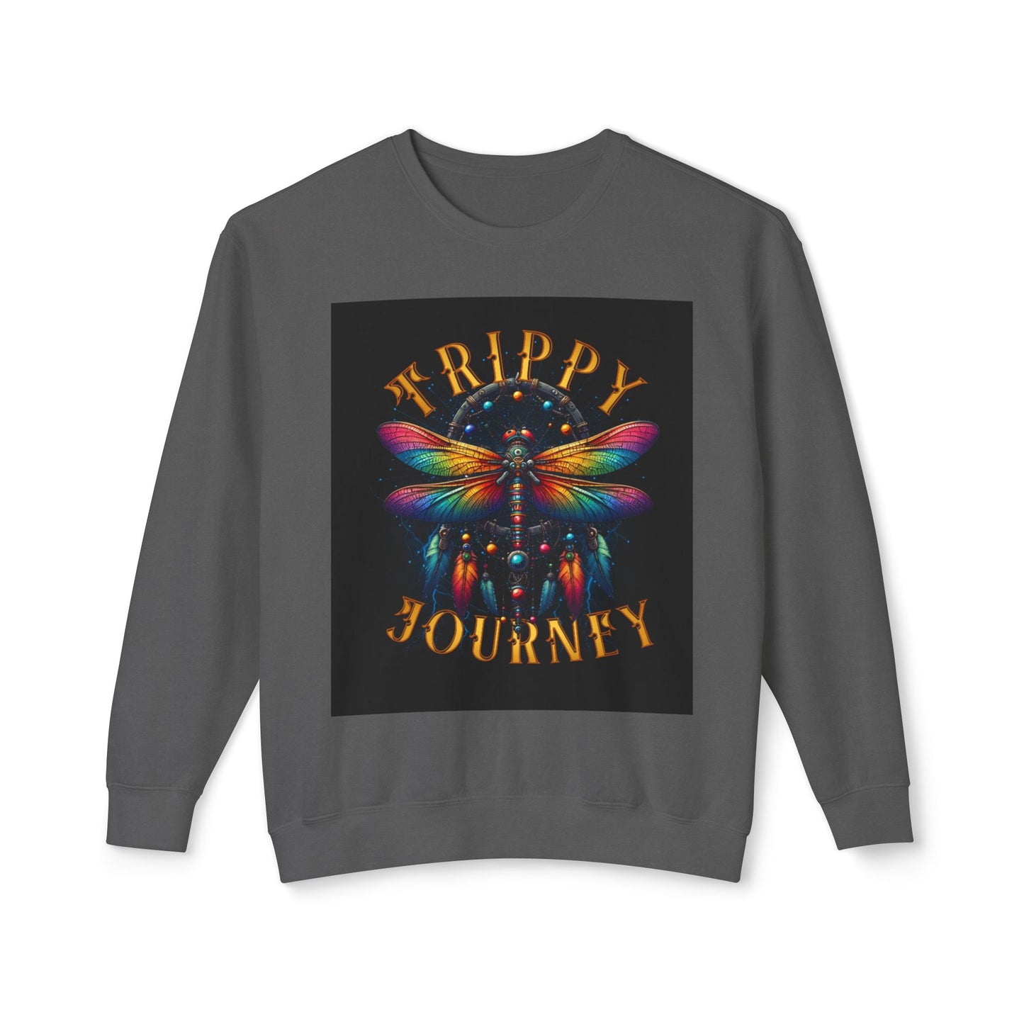 Trippy Journey Sweatshirt, Psychedelic Crewneck, Boho Fashion, Unisex Gift, Fun Layering Top, Festival Wear