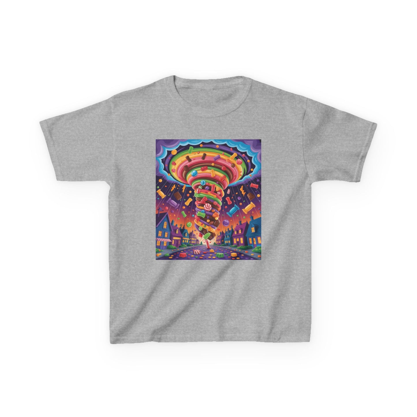 Vibrant Kids Tee, Colorful Carousel Design, Fun T-Shirt for Birthday Celebrations, Playdate Attire, Seasonal Gifts