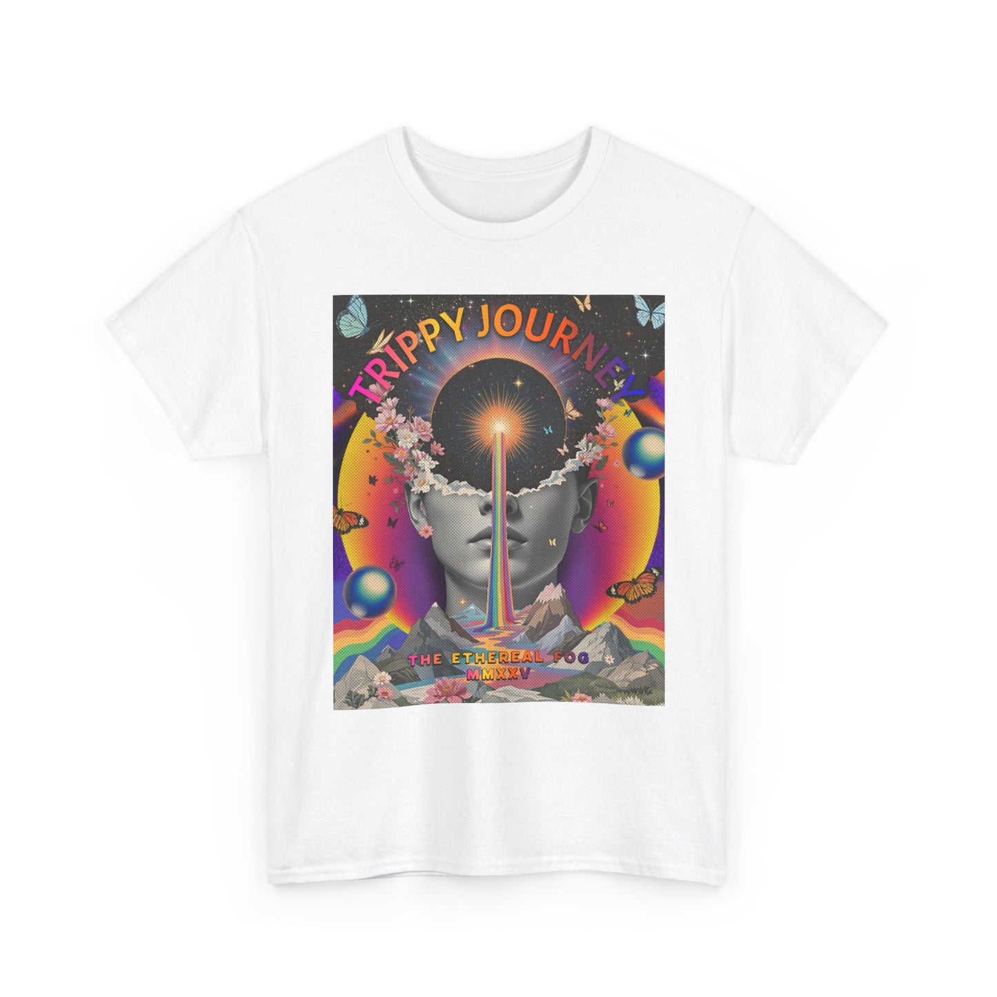 Trippy Astrology Tee, Music Festival Shirt, Celestial Graphic T-Shirt, Unisex Cotton Top, Vibrant Design Apparel