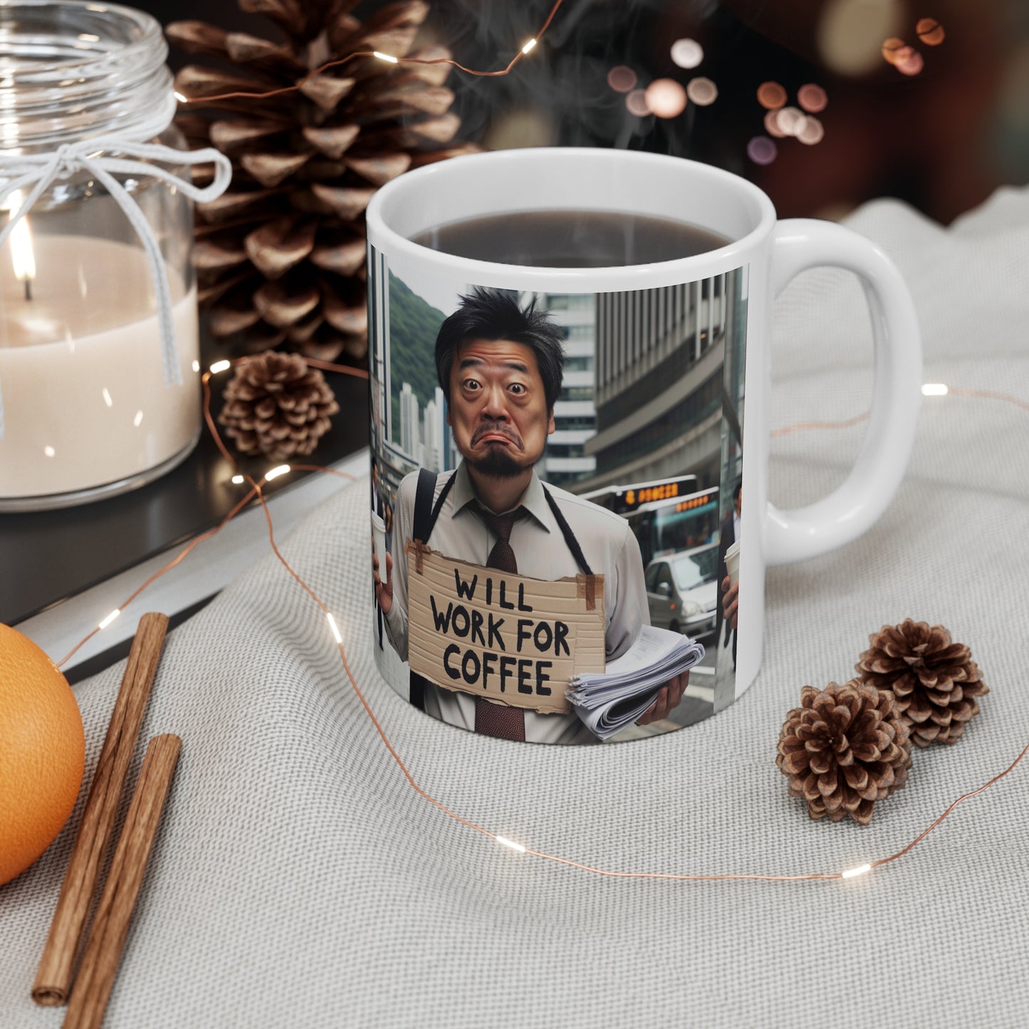 Coffee Mug - Will Work for Coffee Mug, 11oz
