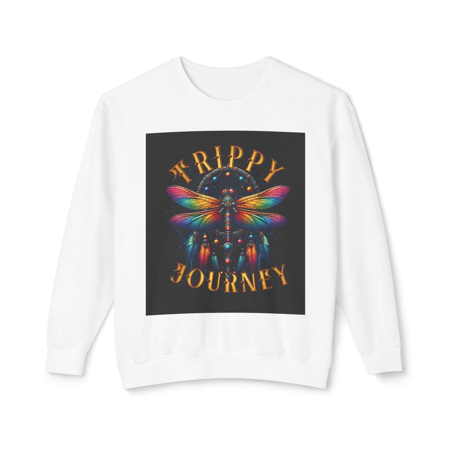 Trippy Journey Sweatshirt, Psychedelic Crewneck, Boho Fashion, Unisex Gift, Fun Layering Top, Festival Wear