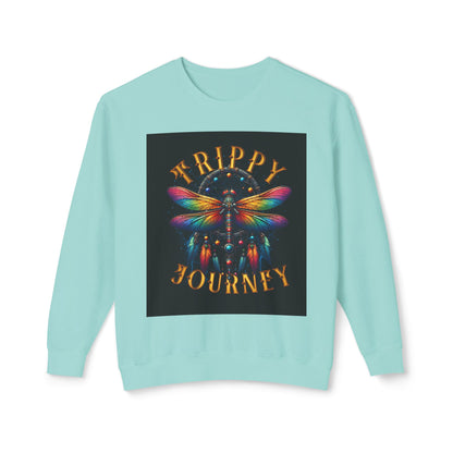 Trippy Journey Sweatshirt, Psychedelic Crewneck, Boho Fashion, Unisex Gift, Fun Layering Top, Festival Wear