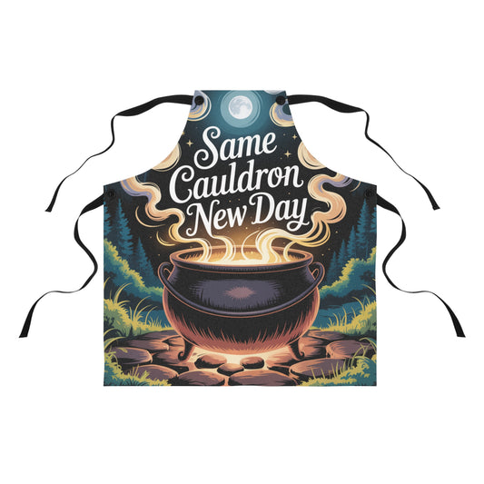 Enchanting Cauldron Apron, Witches Apron, Cooking Gift, Halloween Kitchen Gear, Magical Apron, Everyday Cooking