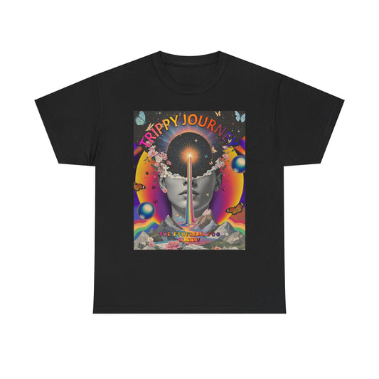 Trippy Astrology Tee, Music Festival Shirt, Celestial Graphic T-Shirt, Unisex Cotton Top, Vibrant Design Apparel