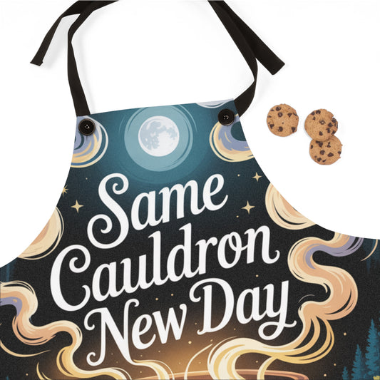 Enchanting Cauldron Apron, Witches Apron, Cooking Gift, Halloween Kitchen Gear, Magical Apron, Everyday Cooking