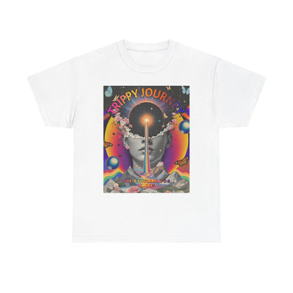 Trippy Astrology Tee, Music Festival Shirt, Celestial Graphic T-Shirt, Unisex Cotton Top, Vibrant Design Apparel