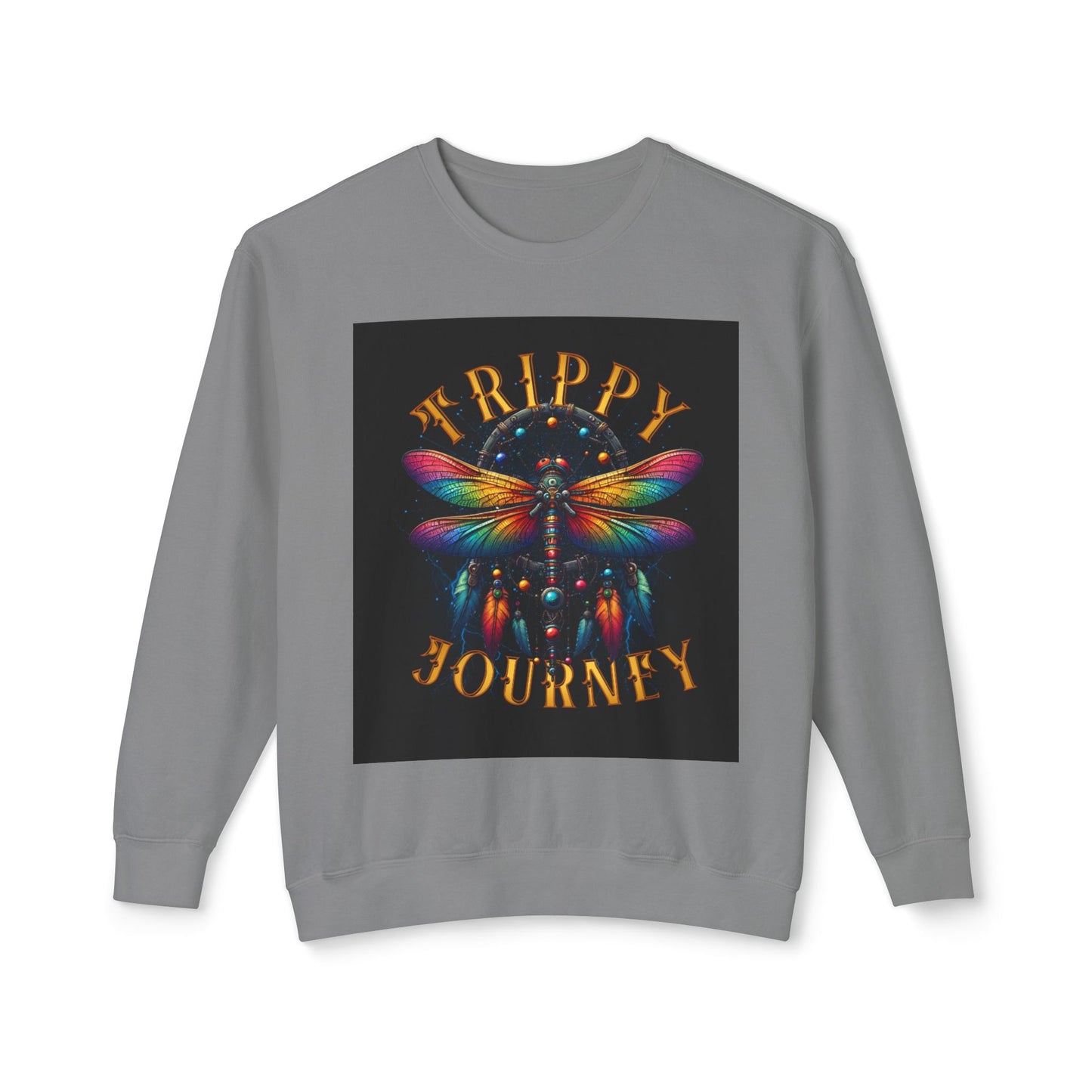 Trippy Journey Sweatshirt, Psychedelic Crewneck, Boho Fashion, Unisex Gift, Fun Layering Top, Festival Wear
