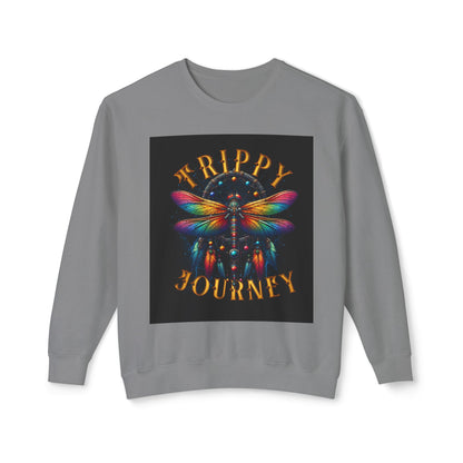 Trippy Journey Sweatshirt, Psychedelic Crewneck, Boho Fashion, Unisex Gift, Fun Layering Top, Festival Wear