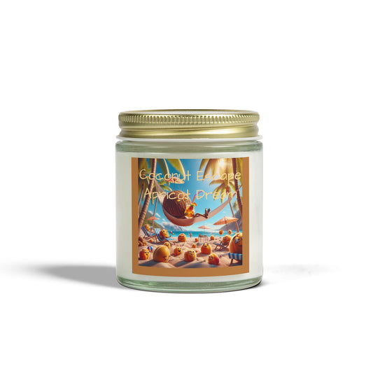 Scented Candles, Coconut Apricot Wax (4oz, 9oz)