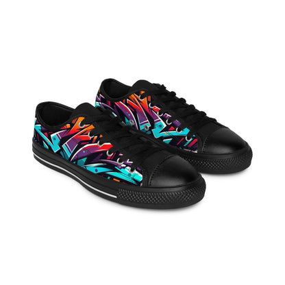 Vibrant Art Sneakers for Men, Trendy Streetwear Footwear, Casual Style Shoes, Graffiti Print Sneakers, Unique Gift for Him