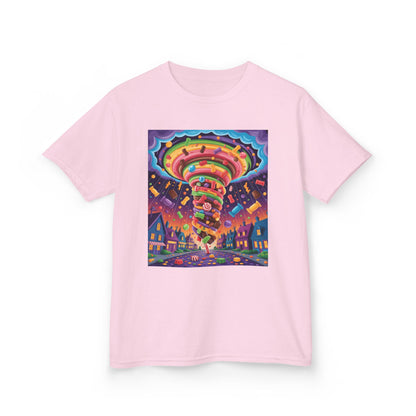 Vibrant Kids Tee, Colorful Carousel Design, Fun T-Shirt for Birthday Celebrations, Playdate Attire, Seasonal Gifts