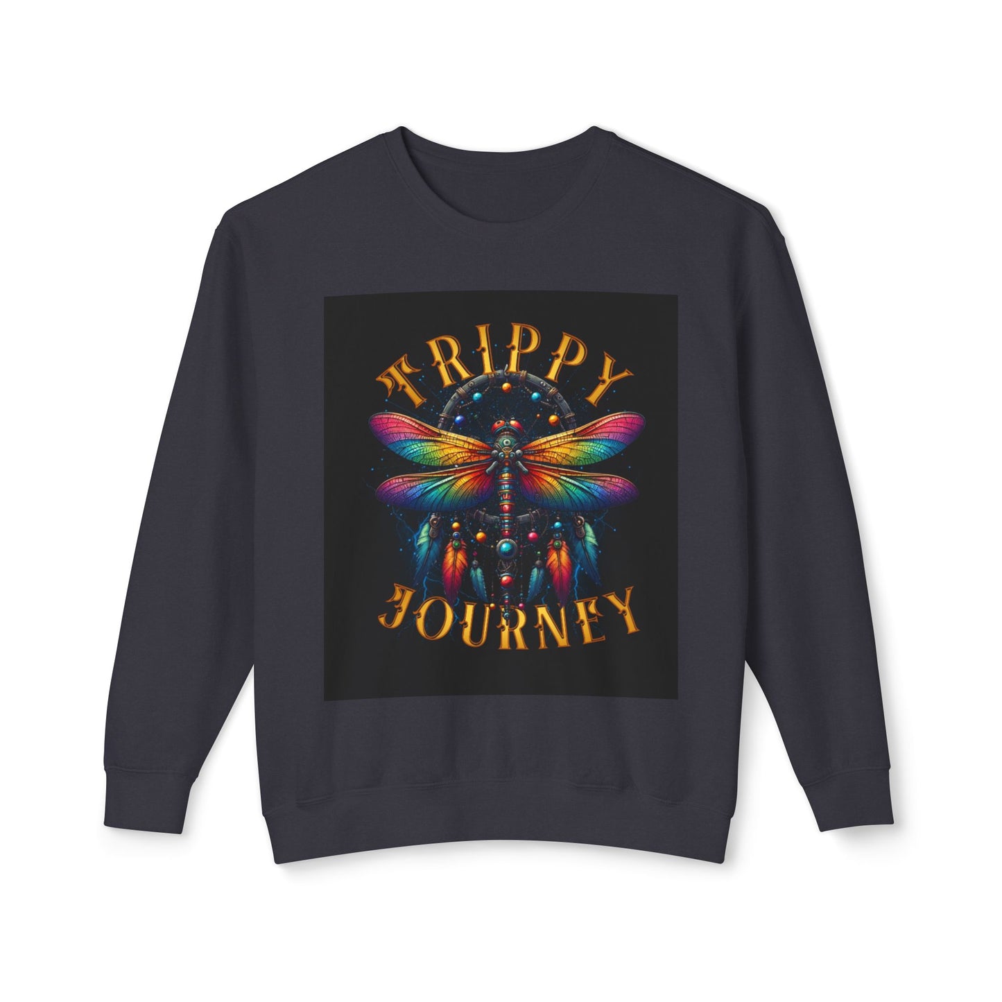 Trippy Journey Sweatshirt, Psychedelic Crewneck, Boho Fashion, Unisex Gift, Fun Layering Top, Festival Wear