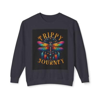 Trippy Journey Sweatshirt, Psychedelic Crewneck, Boho Fashion, Unisex Gift, Fun Layering Top, Festival Wear