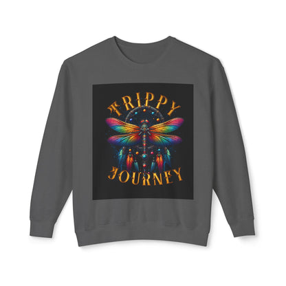 Trippy Journey Sweatshirt, Psychedelic Crewneck, Boho Fashion, Unisex Gift, Fun Layering Top, Festival Wear