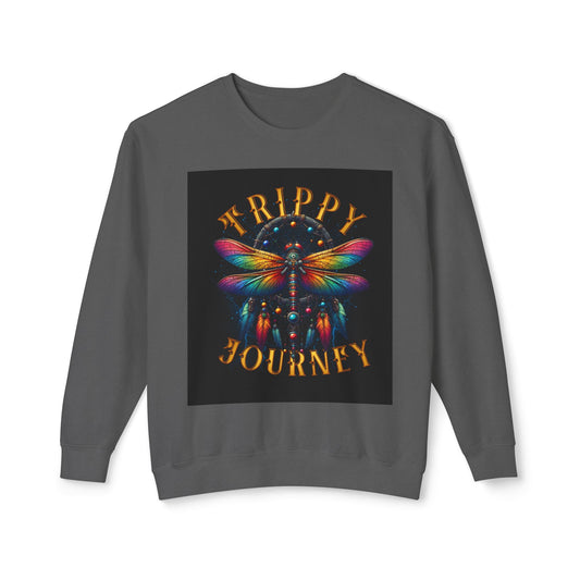 Trippy Journey Sweatshirt, Psychedelic Crewneck, Boho Fashion, Unisex Gift, Fun Layering Top, Festival Wear