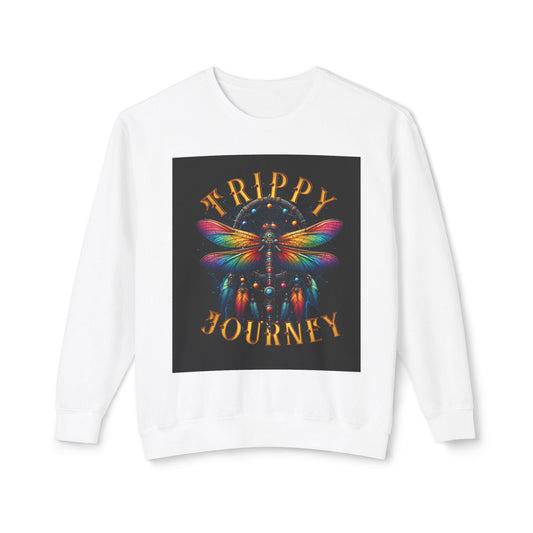 Trippy Journey Sweatshirt, Psychedelic Crewneck, Boho Fashion, Unisex Gift, Fun Layering Top, Festival Wear