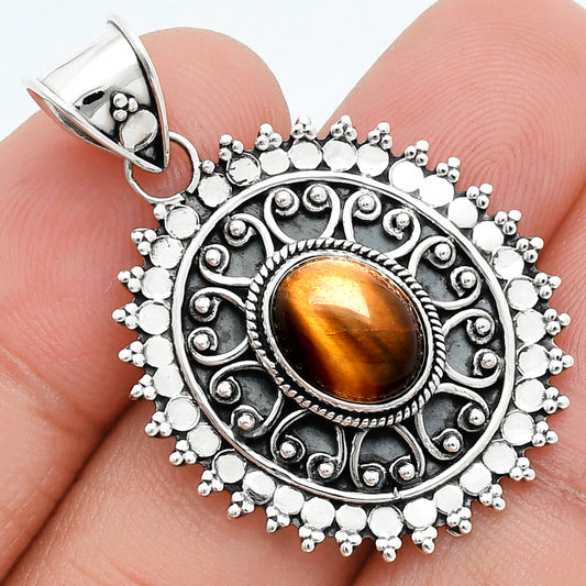Natural Tiger Eye - Africa Pendant P-1214 SDP157557